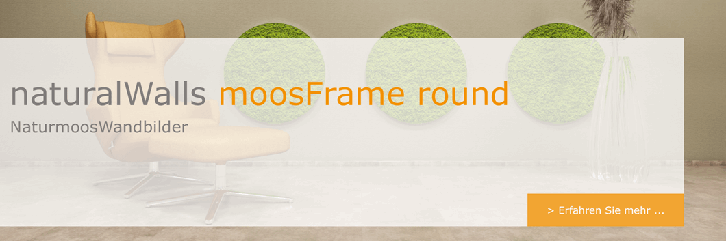 naturalWalls moosFrame round Headliner